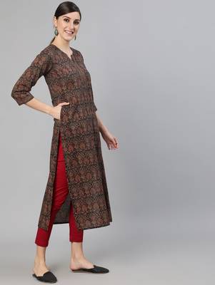 Multi Printed Cotton Kurta 3