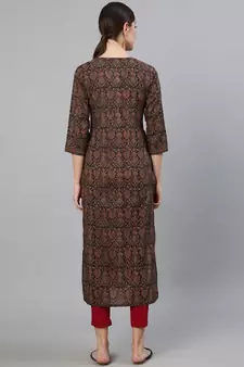 Multi Printed Cotton Kurta