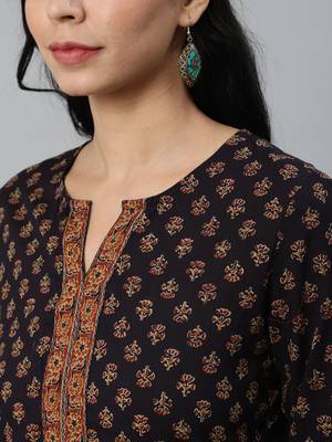 Purple Printed Cotton Tunic 2
