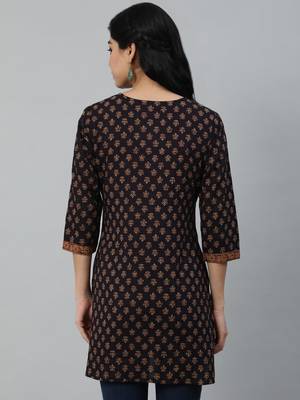 Purple Printed Cotton Tunic 4