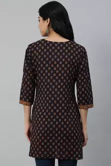 Purple Printed Cotton Tunic