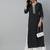 Black Printed Cotton Kurta