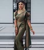 GREEN BRIDAL SILK SAREE