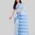 White woven cotton saree with blouse
