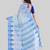 White woven cotton saree with blouse