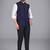 Blue plain poly cotton men-wedding-dresses