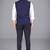 Blue plain poly cotton men-wedding-dresses