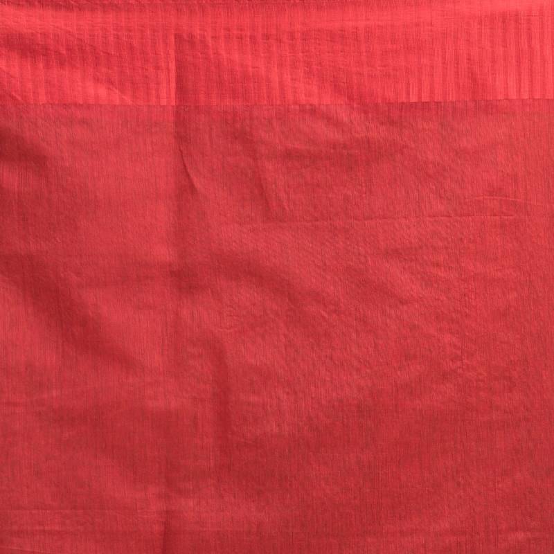 Yellow Cotton Blend Handloom Saree