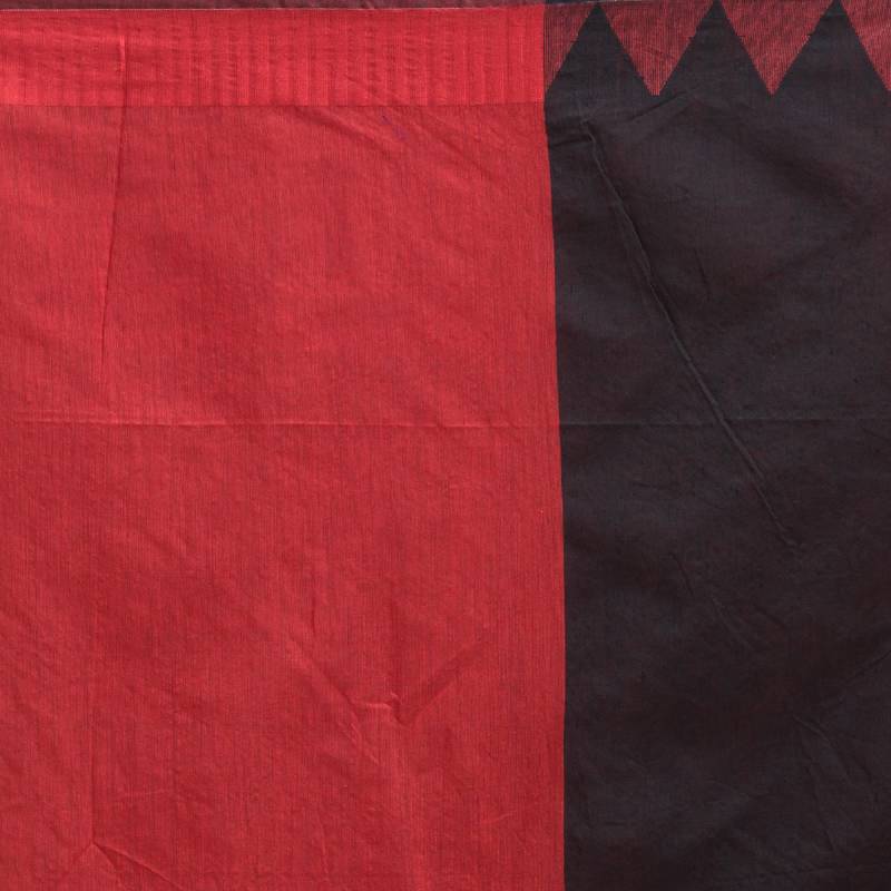 Black Cotton Blend Handloom Saree
