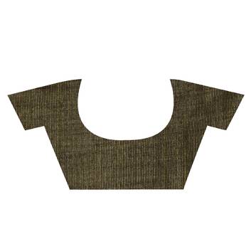Rifle Green Hand Woven Cotton Blend Tissue Saree 4