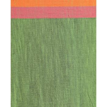 Handspun Cotton Green Handloom Begampuri Saree 2