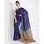 Handspun Cotton Blue Handloom Saree