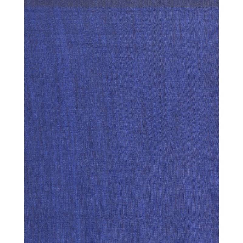 Handspun Cotton Blue Handloom Saree
