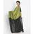 Handspun Cotton Olive Handloom Saree