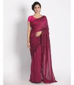 Handspun Cotton Pink Handloom Saree