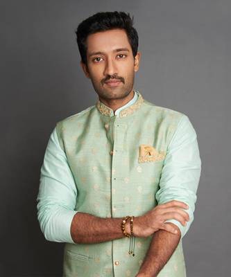 Mint Green Silk Nehru Jacket Set 3