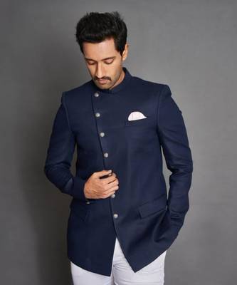 Navy Blue Bandhgala Set 2