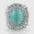 Rhodium Plated American Diamond Stud Earrings