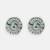 Rhodium Plated American Diamond Stud Earrings