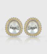 Gold Plated Kundan Stud Earring