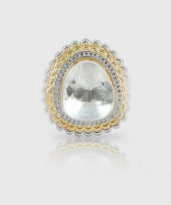 Gold Plated Kundan Stud Earring 2
