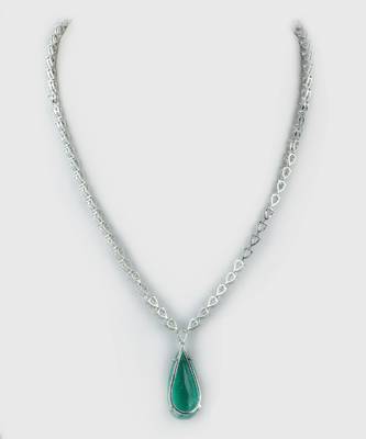 Rhodium Plated American Diamond Necklace Set 4