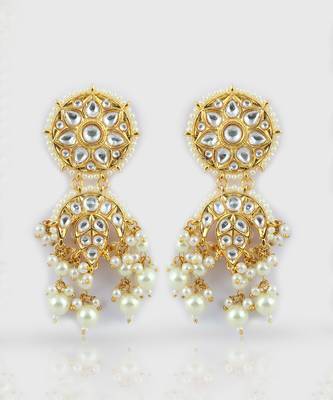 Gold Plated Kundan Necklace Set 6