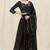 Black Colour available Embroidered Attractive Party Wear Silk Lehenga choli 