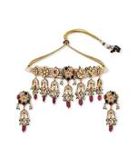 Gold Plated Kundan Choker Necklace Set