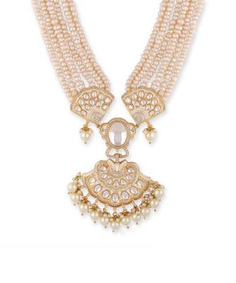 Gold Plated Kundan Necklace Set 3