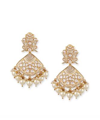 Gold Plated Kundan Necklace Set 4