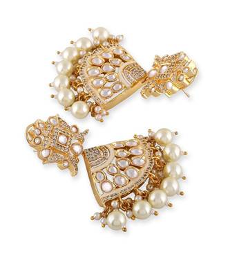 Gold Plated Kundan Necklace Set 5