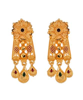 Gold Plated Jadau Necklace Set 3