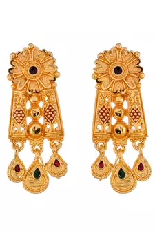 Gold Plated Jadau Necklace Set