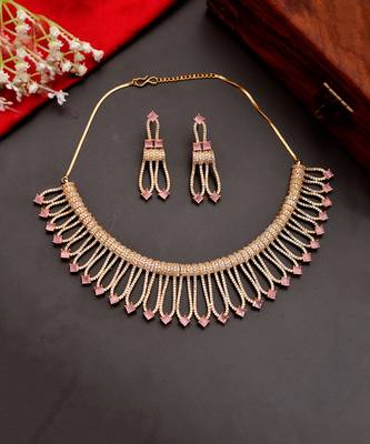 American Diamond Necklace Set 4