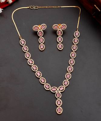 American Diamond Necklace Set 4