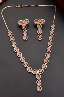 American Diamond Necklace Set