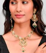 Gold Plated Handcrafted Meenakari Necklace Set