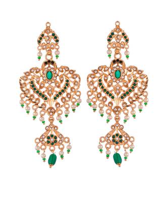 Gold Plated Handcrafted Meenakari Necklace Set 4