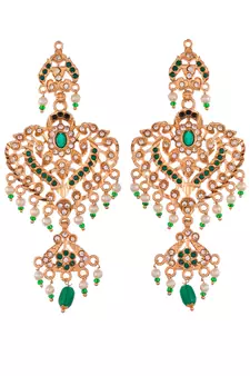 Gold Plated Handcrafted Meenakari Necklace Set