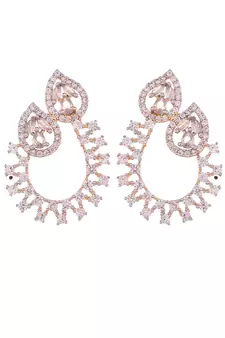 Gold Plated And Studded Handcrafted Necklace Set
