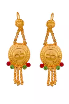 Gold Plated & Gold Toned Temple Necklace Set