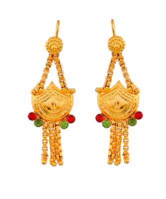 Gold Plated & Gold Toned Temple Necklace Set 4