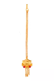 Gold Plated & Gold Toned Temple Necklace Set