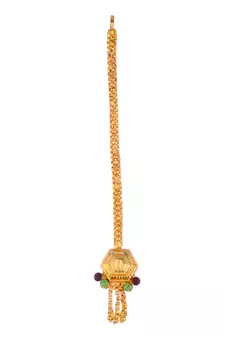 Gold Plated & Gold Toned Temple Necklace Set
