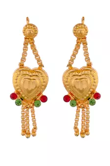 Gold Plated & Gold Toned Temple Necklace Set