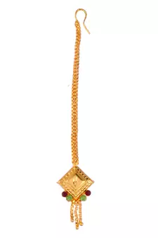 Gold Plated & Gold Toned Temple Necklace Set