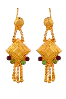 Gold Plated & Gold Toned Temple Necklace Set