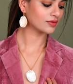 Gold Plated Pendant Necklace Set