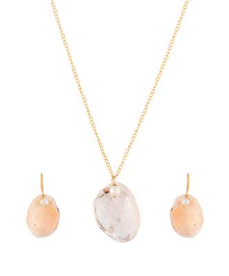 Gold Plated Pendant Necklace Set 3